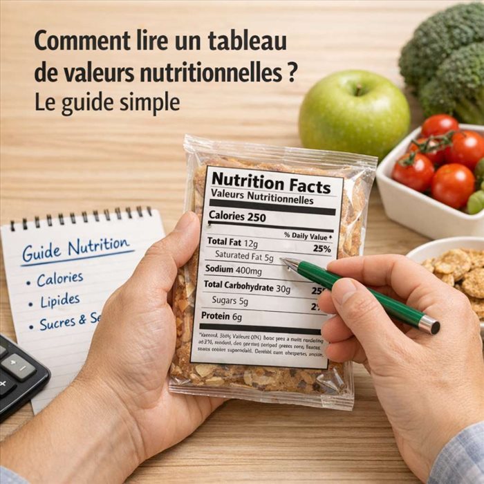 Comment lire un tableau de valeurs nutritionnelles ? | Guide simple et pratique