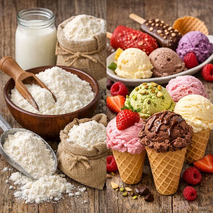 Lait en poudre et glaces artisanales : pourquoi l'utiliser ?