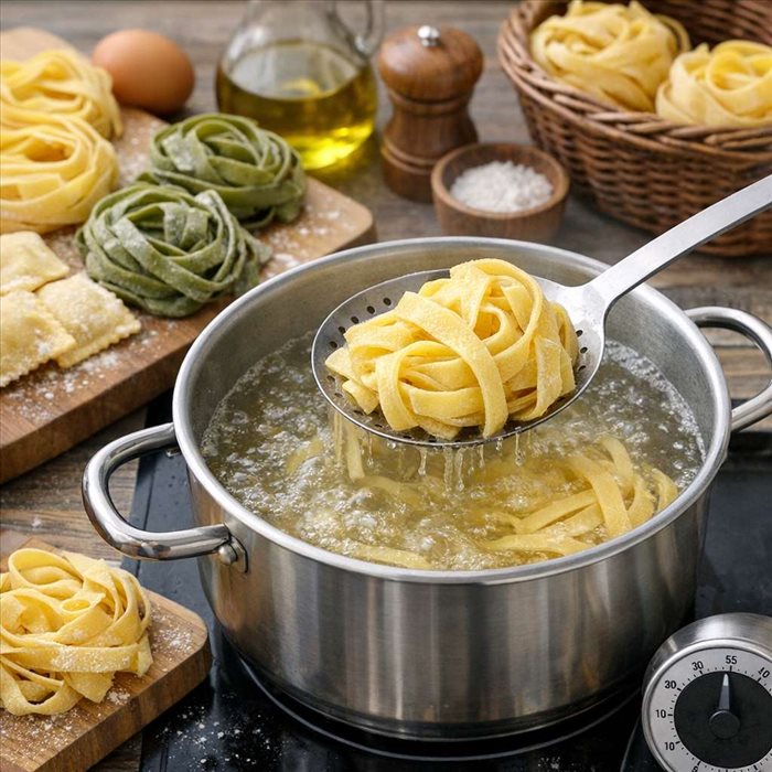 Temps de cuisson des pâtes fraîches : guide simple et rapide