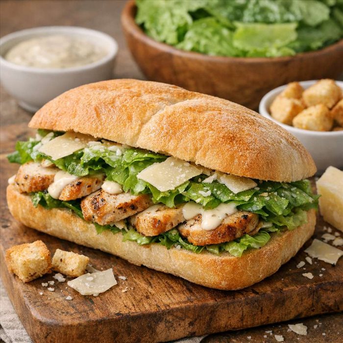 Sandwich au poulet césar : la recette facile et gourmande