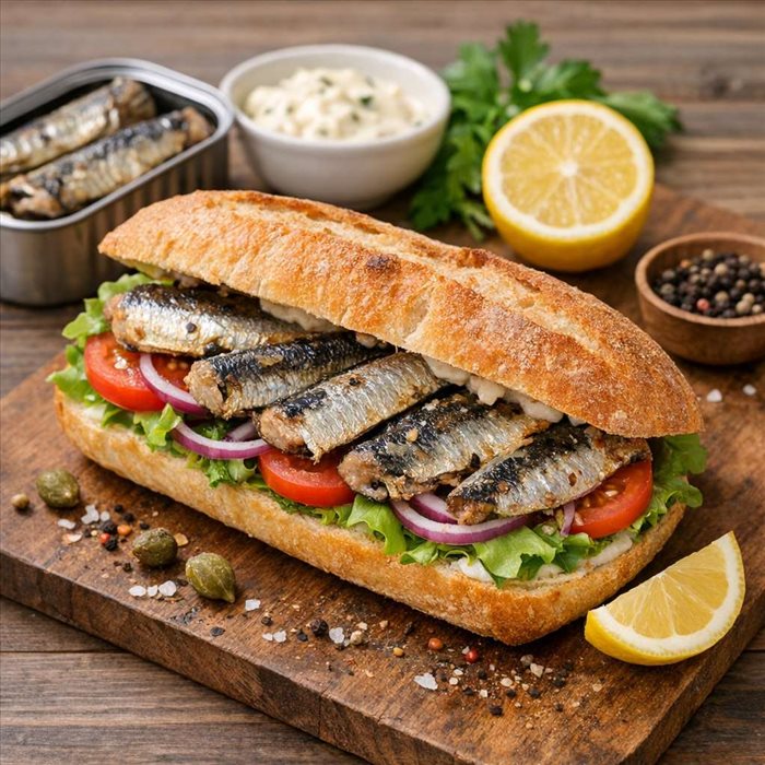 Comment faire un sandwich aux sardines : recette simple et rapide