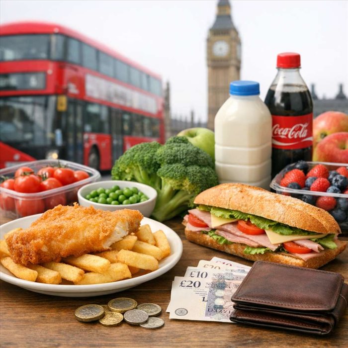 Prix de la nourriture à Londres : budget et coût moyen