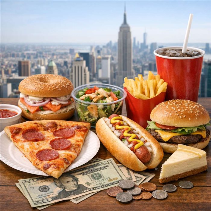 Prix de la nourriture à New York : budget et coût moyen