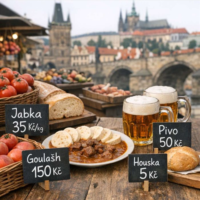 Prix de la nourriture à Prague : budget et coût moyen, guide complet