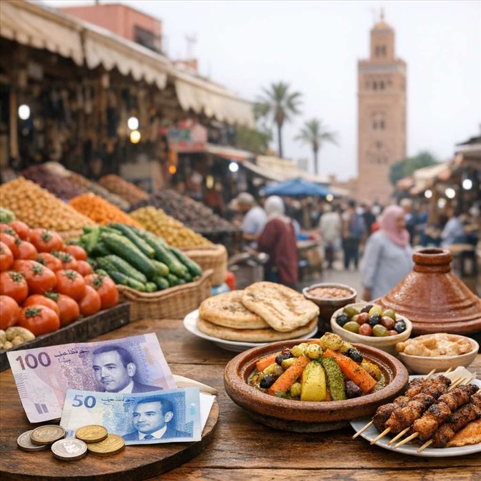 Prix de la nourriture à Marrakech : budget moyen et coûts