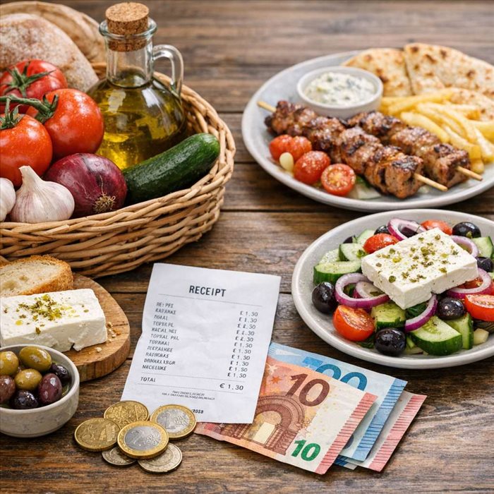 Prix de la nourriture en Grèce : budget et coût moyen