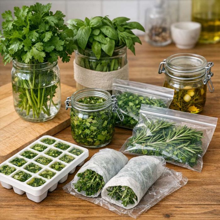 Comment conserver les herbes fraîches : guide pratique et astuces