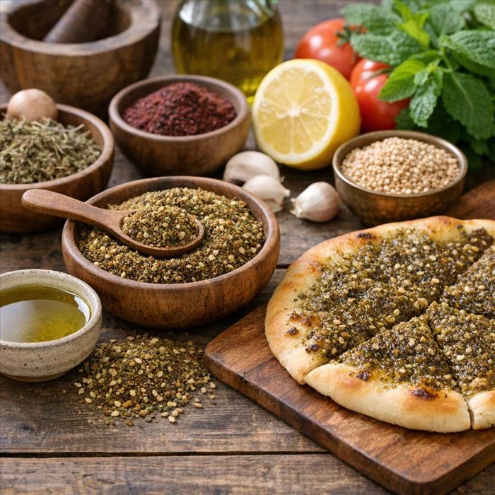Zaatar dans la cuisine levantine : histoire, usages et recettes