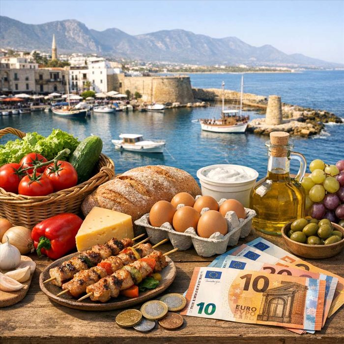 Prix de la nourriture à Chypre : budget et coût moyen 2026